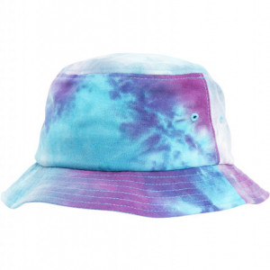 Festival Print Bucket Hat purple turquoise one size - Img 3