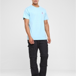 Good Vibes Drink Tee EMB heavenblue L