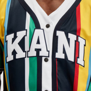 Karl Kani serif stripe baseball shirt multicolor - Img 5