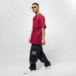 Karl Kani T-shirt Small Signature Box Tee dark red - Img 1