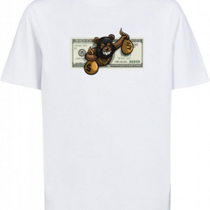 Kids Money Bear Tee white 110/116