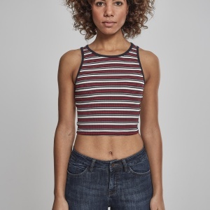 Ladies Rib Stripe Cropped Top - Img 12