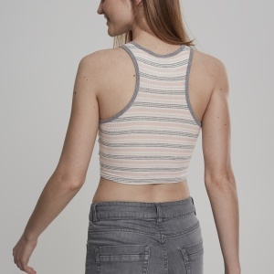 Ladies Rib Stripe Cropped Top - Img 22