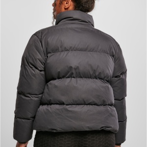 Ladies Short Peached Puffer Jacket - Img 3