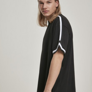 Oversized Stripes Mesh Tee - Img 7