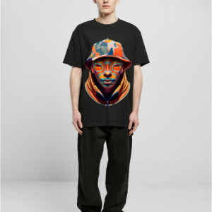 Camouflage Heavy Oversized Tee black L