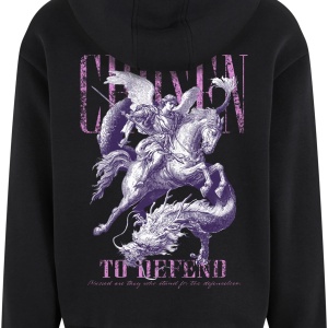 Chosen To Defend Fluffy Zip Hoody - Img 2