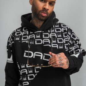 Dada Supreme Gaga Logo Hoodie Black - Img 4