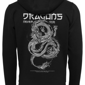 Dragons Never Die Heavy Zip Hoody black 3XL
