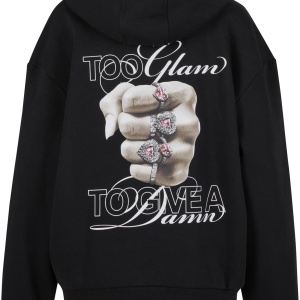 Give A Damn Ladies Fluffy Hoody - Img 2