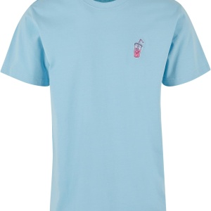 Good Vibes Drink Tee EMB heavenblue L - Img 2