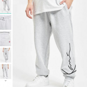 Karl Kani Men Sweat Pant Signature Retro in grey