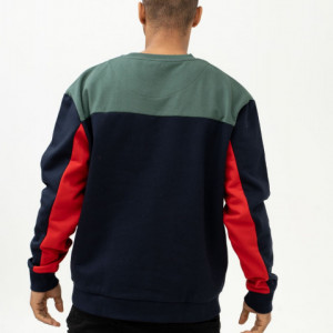 Karl Kani Sweatshirt College Block Crew navy/green/red/yellow/white - Img 5