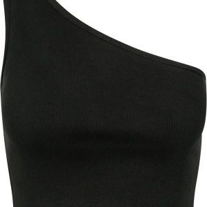 Ladies Cropped Asymmetric Top - Img 2