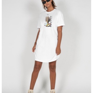 Ladies MEDUSA x Organic Oversized Slit Tee Dress - Img 3