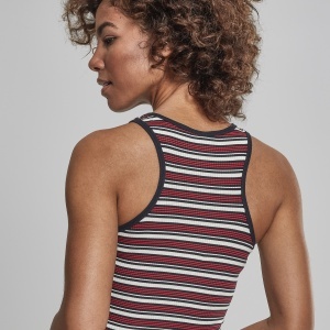 Ladies Rib Stripe Cropped Top - Img 9