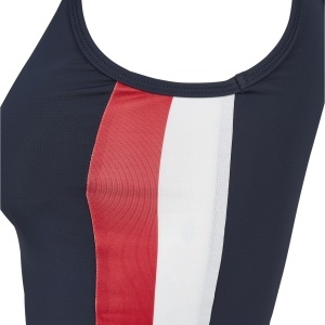 Ladies Side Stripe Cropped Zip Top - Img 19