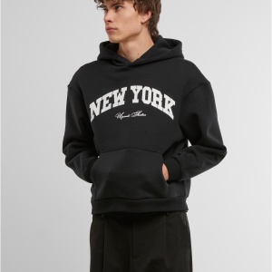 New York Collage Fluffy Hoody