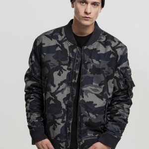 Vintage Camo Cotton Bomber Jacket