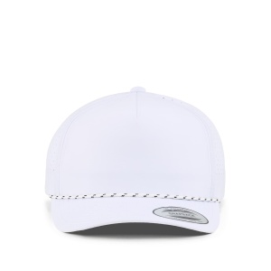 YP Classics® 5-Panel Snapback Cap with Perforations and Braided Rope - Img 2
