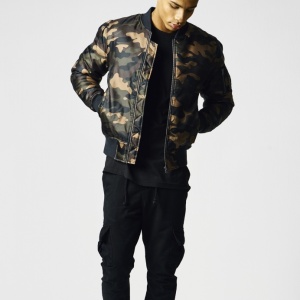 Camo Basic Bomber Jacket
