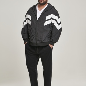 Crinkle Panel Track Jacket blk/wht 3XL - Img 9