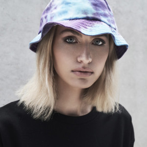 Festival Print Bucket Hat purple turquoise one size - Img 4
