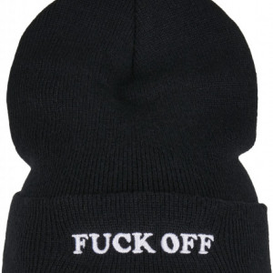 Fuck Off Beanie black/white one size