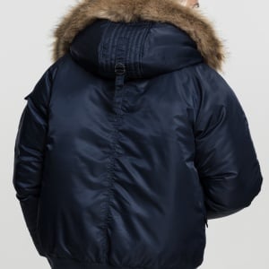 Hooded Heavy Fake Fur Bomber Jacket - Img 3