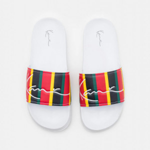 KANI - Signature Stripe Pool Slides red