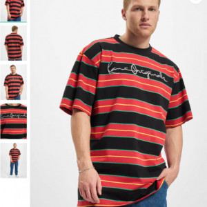 Karl Kani Men T-Shirt Originals Stripe in red