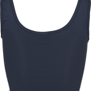 Ladies Side Stripe Cropped Zip Top - Img 16