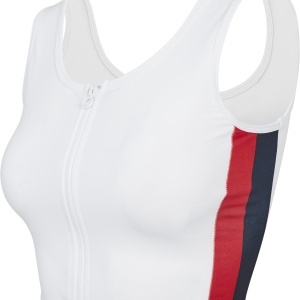 Ladies Side Stripe Cropped Zip Top - Img 26