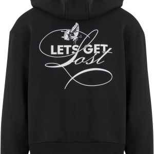 Lets Get Lost Fluffy Zip Hoody black 3XL