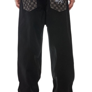 Mass Denim Higher Pants Extra Baggy Fit black - Img 3