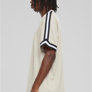Oversized Stripes Mesh Tee - Img 20