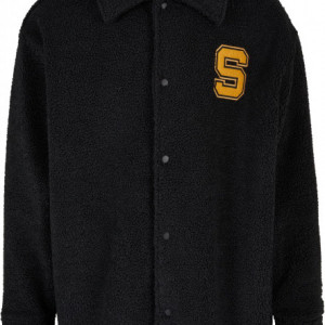 Starter Sherpa Shirt Jacket black L - Img 2