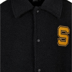 Starter Sherpa Shirt Jacket black L - Img 4