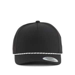 YP Classics® 5-Panel Snapback Cap with Perforations and Braided Rope - Img 4