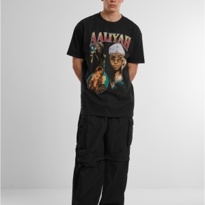 Aaliyah Retro Oversize Tee black L - Img 2