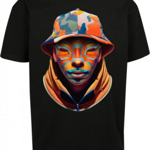 Camouflage Heavy Oversized Tee black L - Img 3