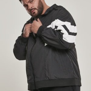 Crinkle Panel Track Jacket blk/wht 3XL - Img 10
