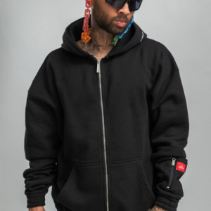 Dada Supreme Basic Logo Zip Hoodie Black
