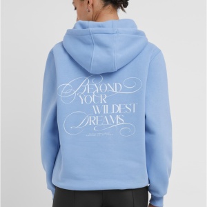 Dreamy Wording Ladies Fluffy Hoody - Img 2