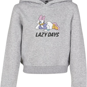 Kids Daisy Duck Lazy Cropped Hoody heather grey 110/116