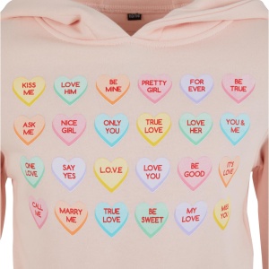 Kids Sweet Heart Candy Cropped Hoody - Img 3
