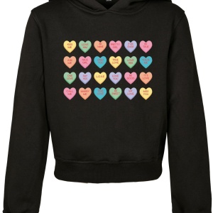 Kids Sweet Heart Candy Cropped Hoody - Img 4