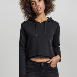 Ladies Cropped Terry Hoody
