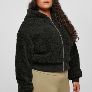 Ladies Short Oversized Sherpa Jacket