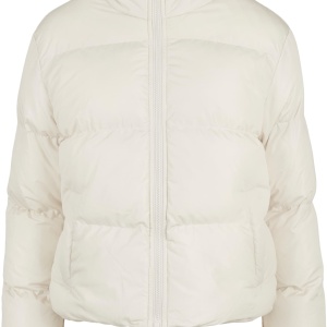 Ladies Short Peached Puffer Jacket
